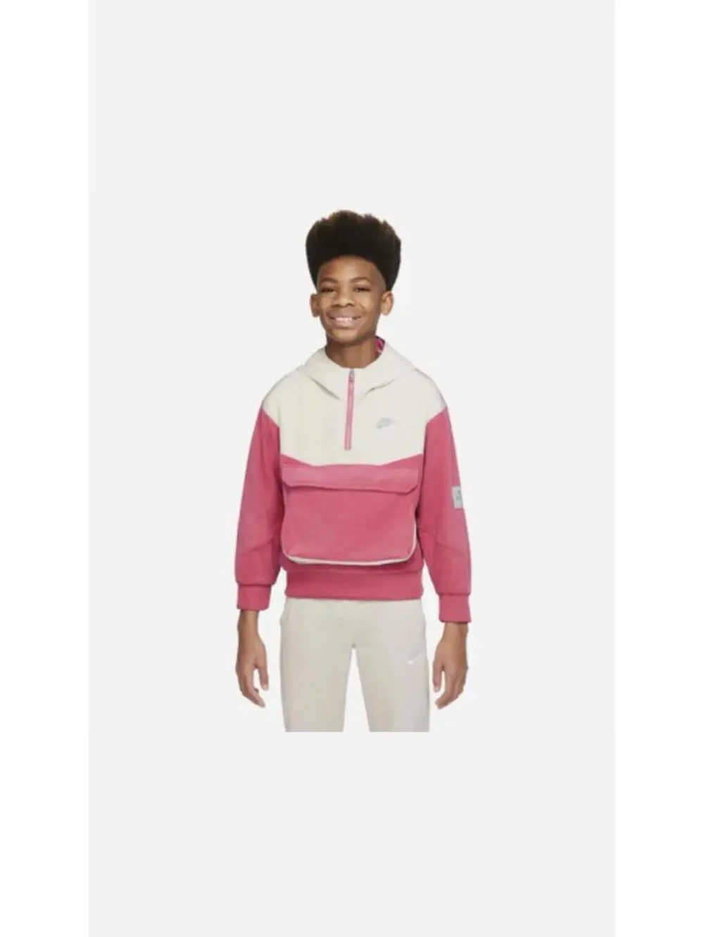 NIKE Sportswear Big Kids Pack Youth Woven Jacket Archaeo Pink Size MEDIUM